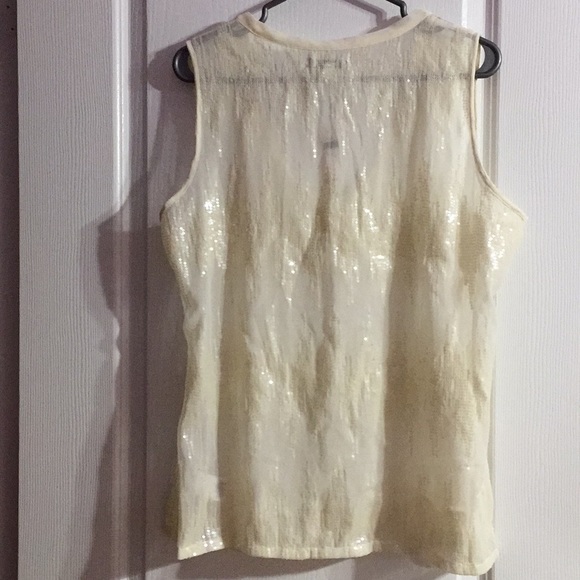 Sequinned Tie Front Tank Top - Picture 5 of 6